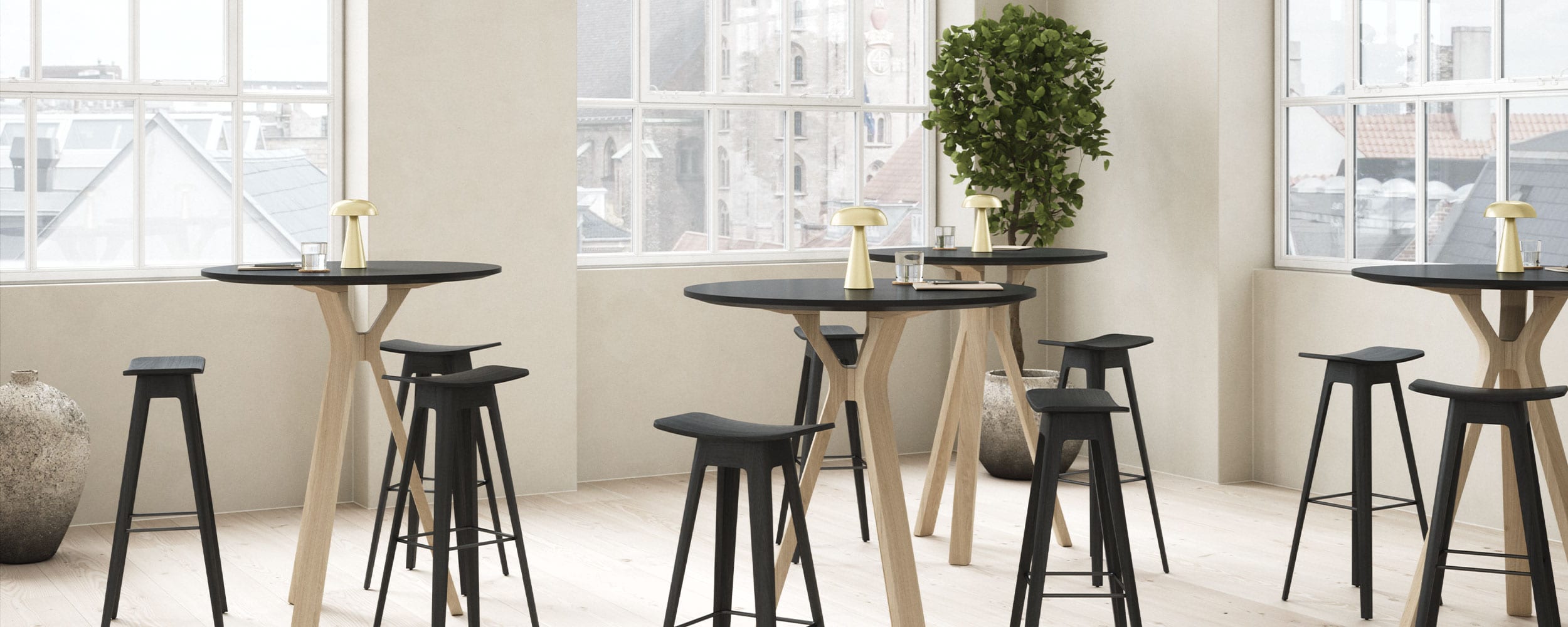 High table and on sale bar stools