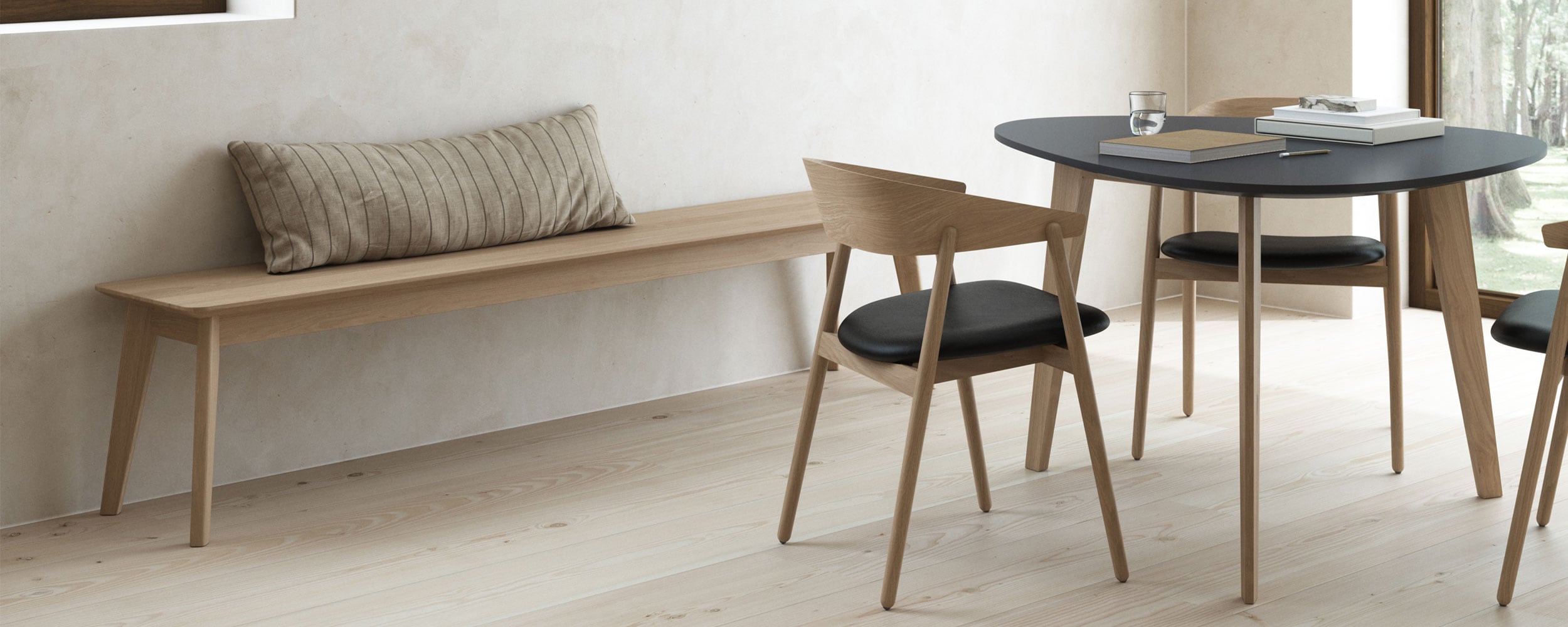 Scandinavian bench hotsell