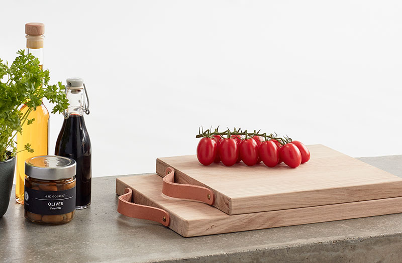 Andersen Serving Boards with leather handle