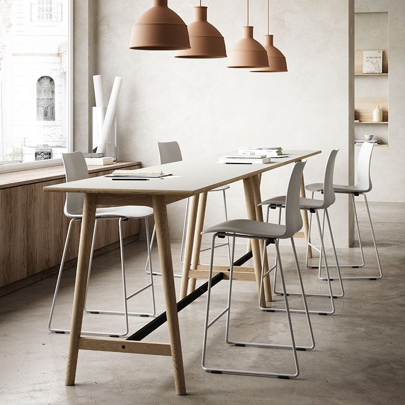 Elegant high tables | From FSC® certified oak | Andersen Furniture